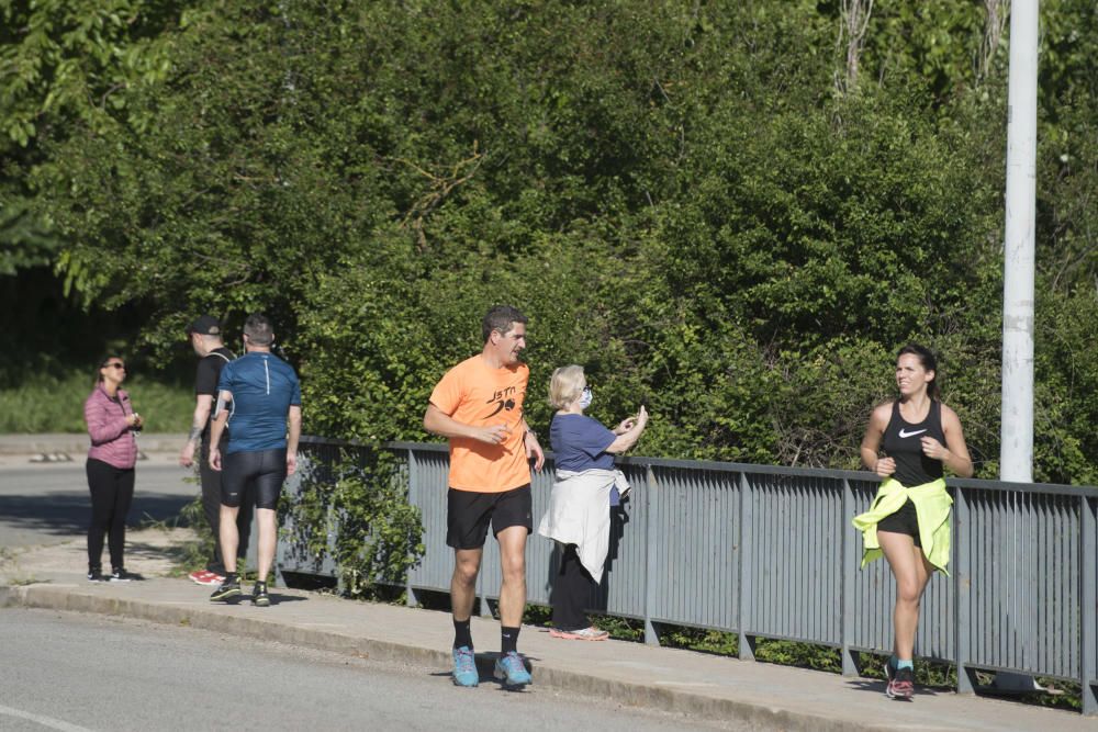 Ciclistes, caminants i esportistes converteixen la zona del Congost de Manresa en una Rambla