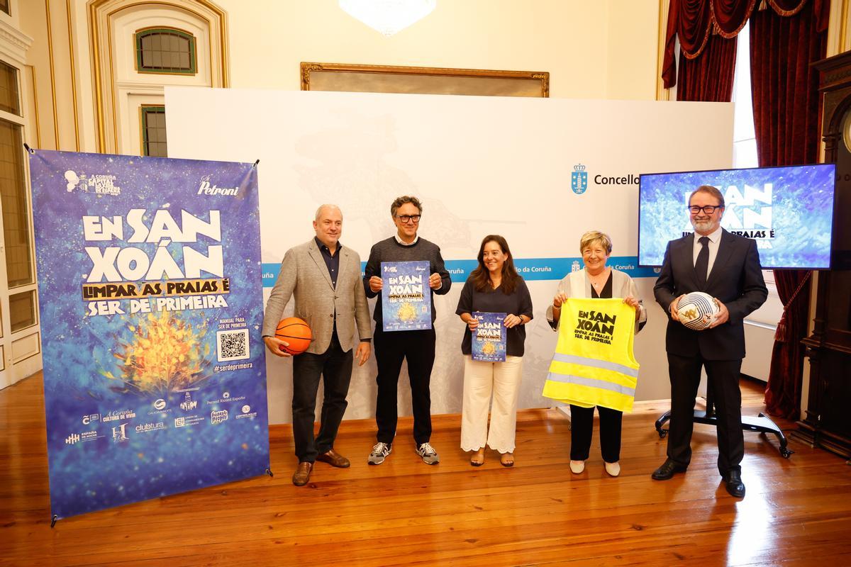 Presentación de la campaña de concienciación de limpieza en San Xoán