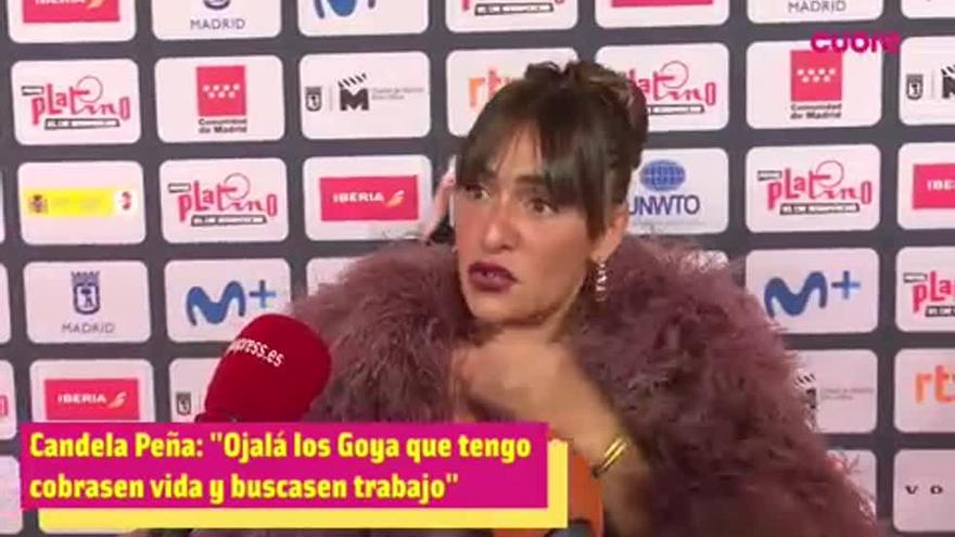Candela Peña: recibe un Premio Platino... Pero quiere trabajo