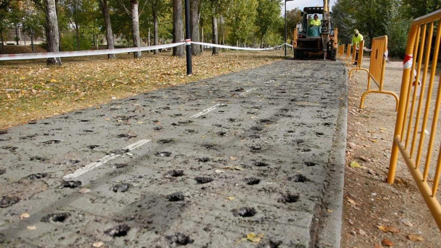 Obras en La Aldehuela.