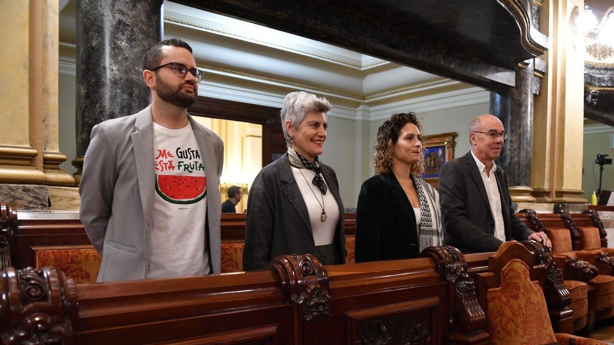 Concejales del BNG en un Pleno