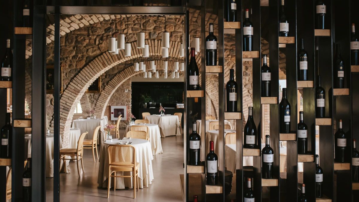 El interior del restaurante Castell Perelada.