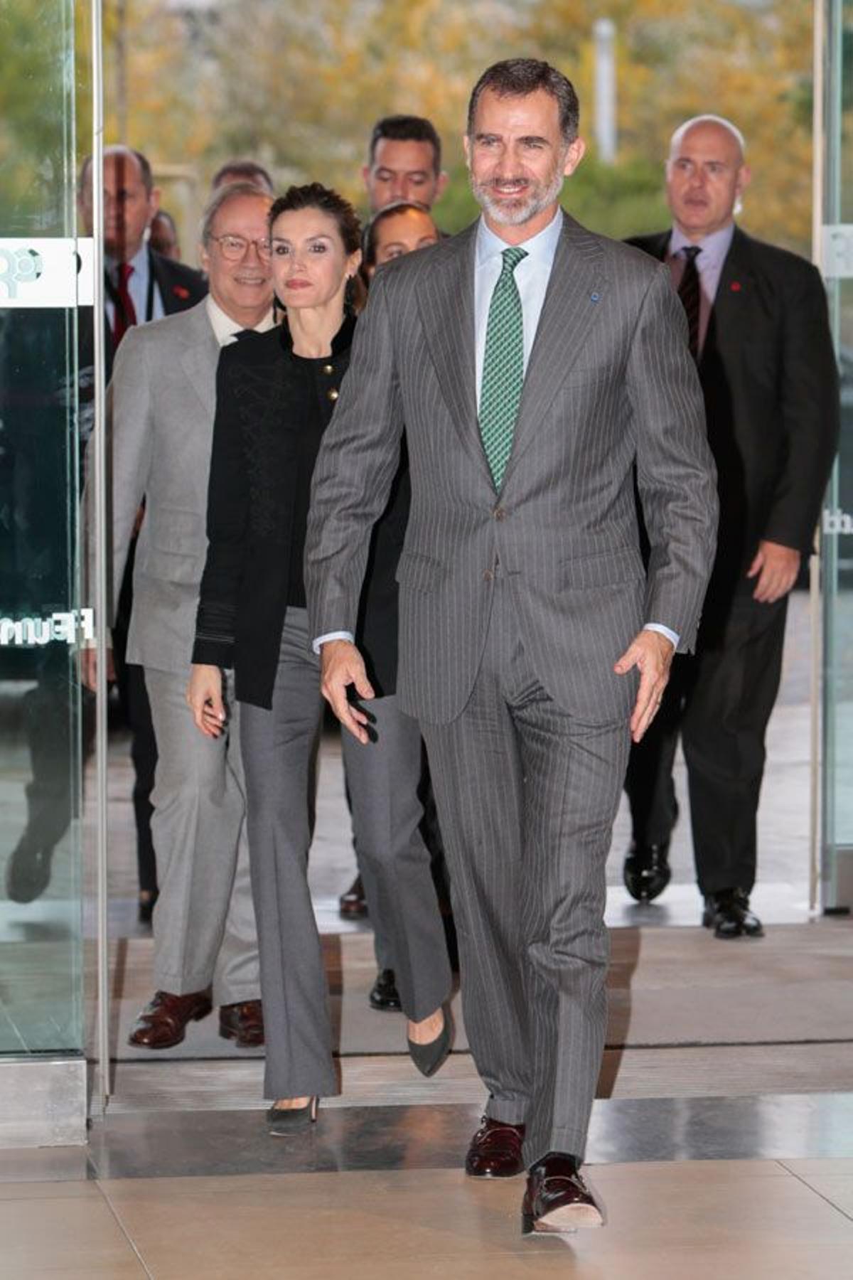 Letizia Ortiz en Lisboa junto a Felipe VI