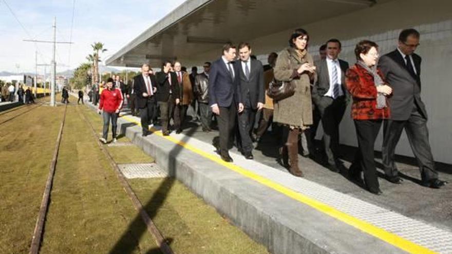 Imagen de archivo de la parada del TRAM en la UA.