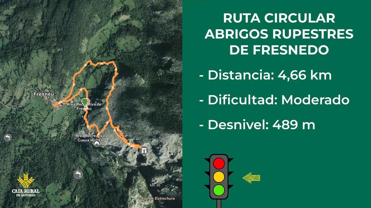 Ruta circular a los abrigos rupestres de Fresnedo