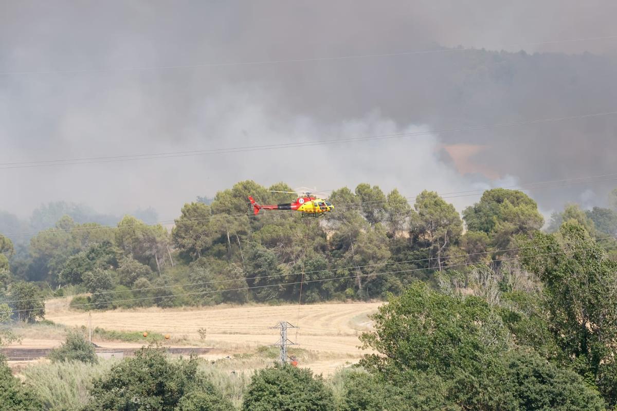 El foc de Navarcles i el Pont de Cabrianes, en imatges