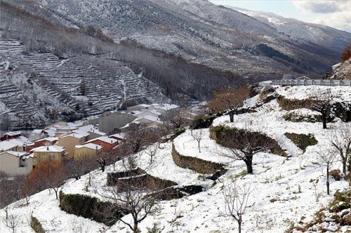 El norte de Cáceres se tiñe de blanco