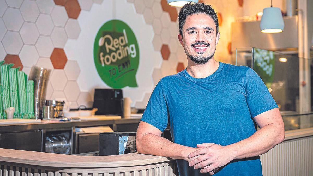 Carlos Ríos, en el restaurante que ha abierto en el centro comercial Westfield Glòries de Barcelona