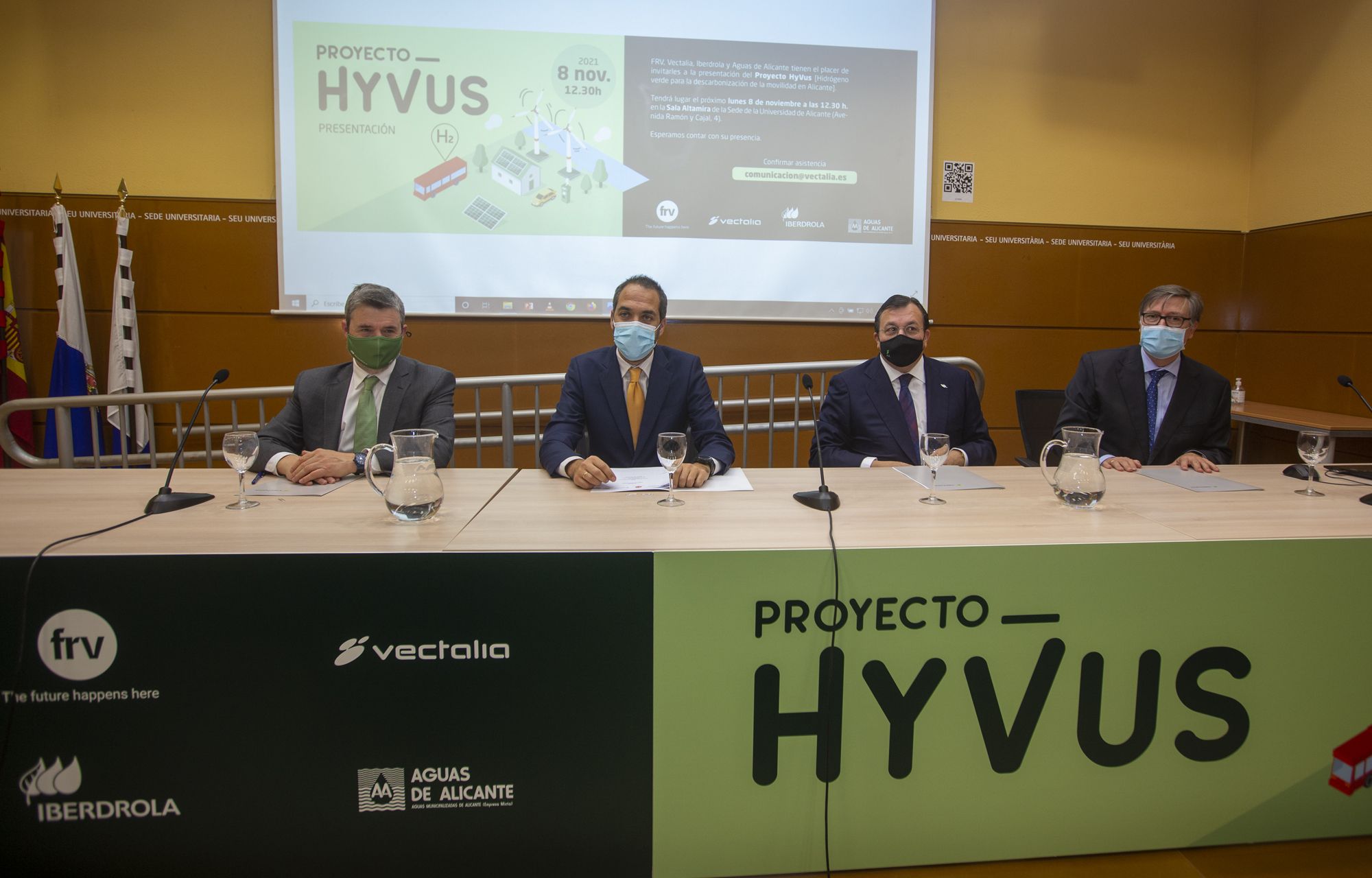 Vectalia, Iberdrola, Aguas de Alicante y el fondo catarí FRV impulsan el proyecto HyVus