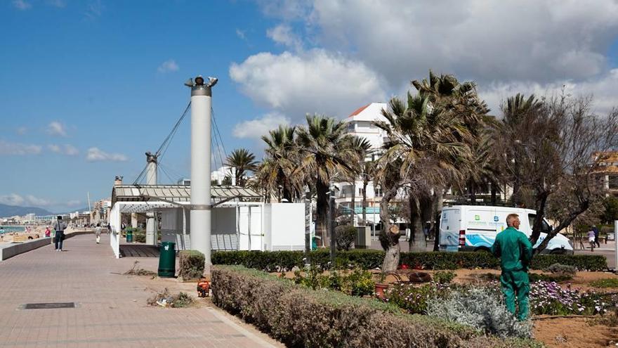 Obras de embellecimiento en el balneario 4.