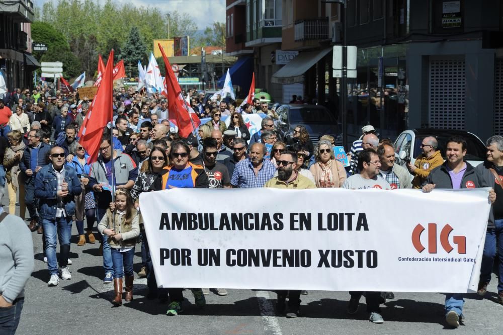 Día del Trabajador en Galicia | Vilagarcía protesta contra la mayor tasa de paro de Galicia