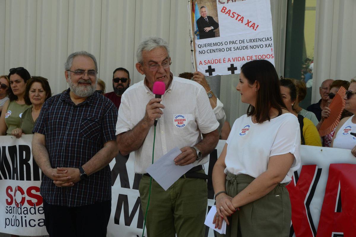Ferral, Santos y Moreira en los discursos finales.