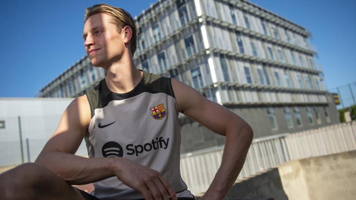 Frenkie de Jong, esta semana ante La Masia.