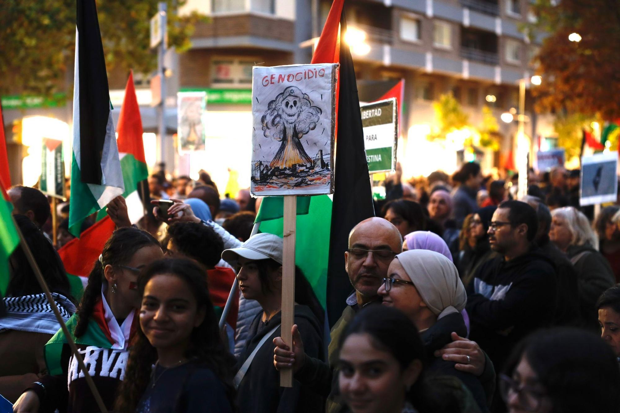 Así ha sido la manifestación en apoyo a Palestina por las calles de ...
