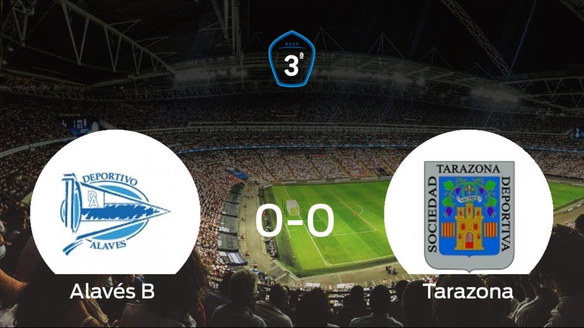 Empate a 0 entre el Alavés B y el Tarazona en el encuentro de ida de la final de los playoff