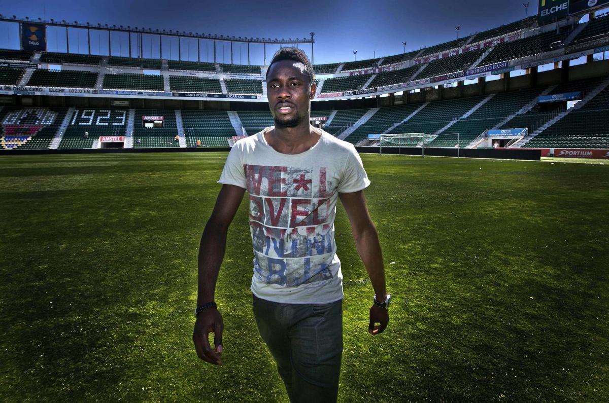 Boakye, en un reportaje con INFORMACIÓN