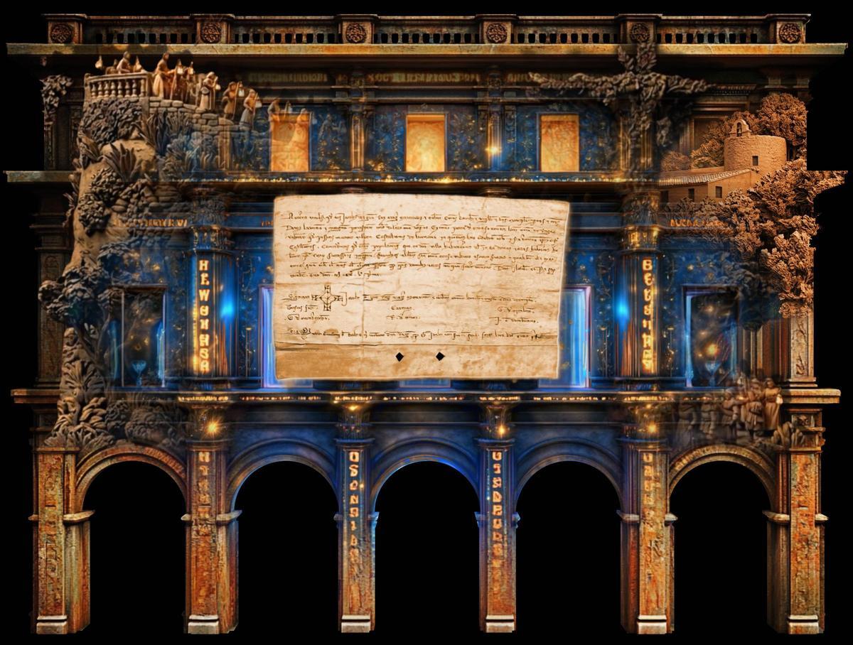 Imagen del diseño del videomapping que transformará la fachada del Ayuntamiento