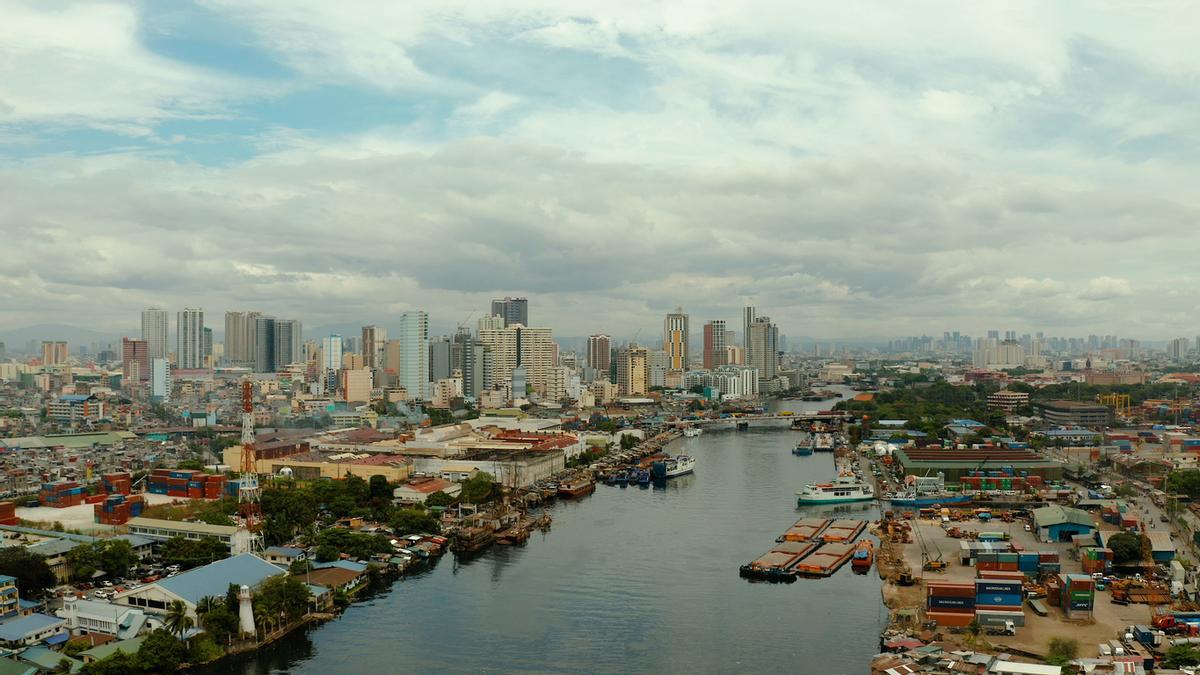 Manila, la capital de Filipinas, vista aérea