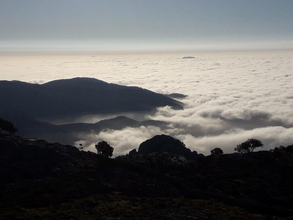 Nubes bajas sobre Mallorca