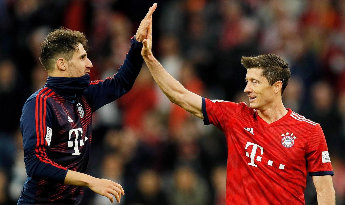 Javi Martínez compartió vestuario con Lewandowski