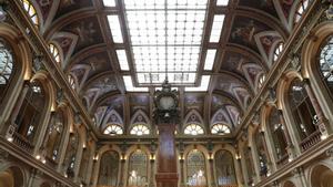Archivo - Interior del Palacio de la Bolsa de Madrid