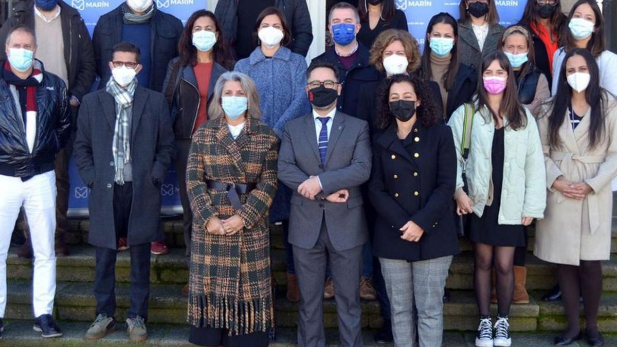 Integrantes del grupo de trabajo de la Universidad.   | // FDV