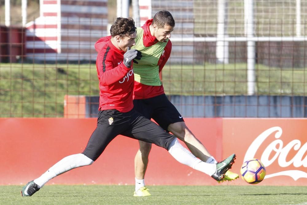 Entrenamiento del Sporting