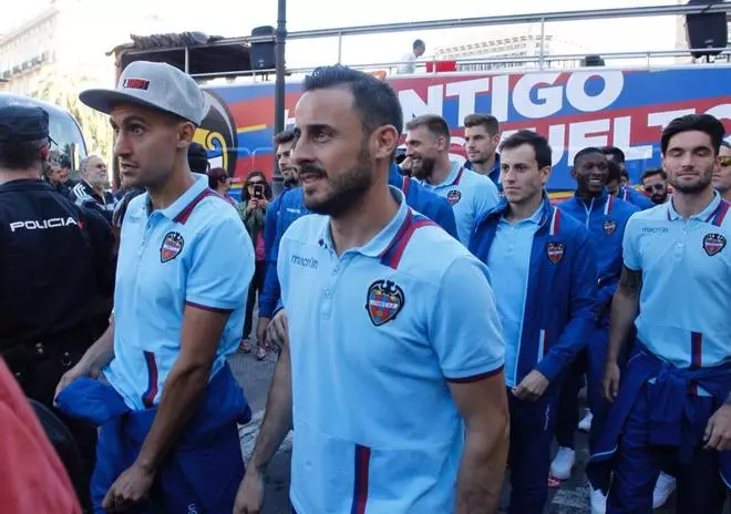 Celebración del ascenso del Levante UD