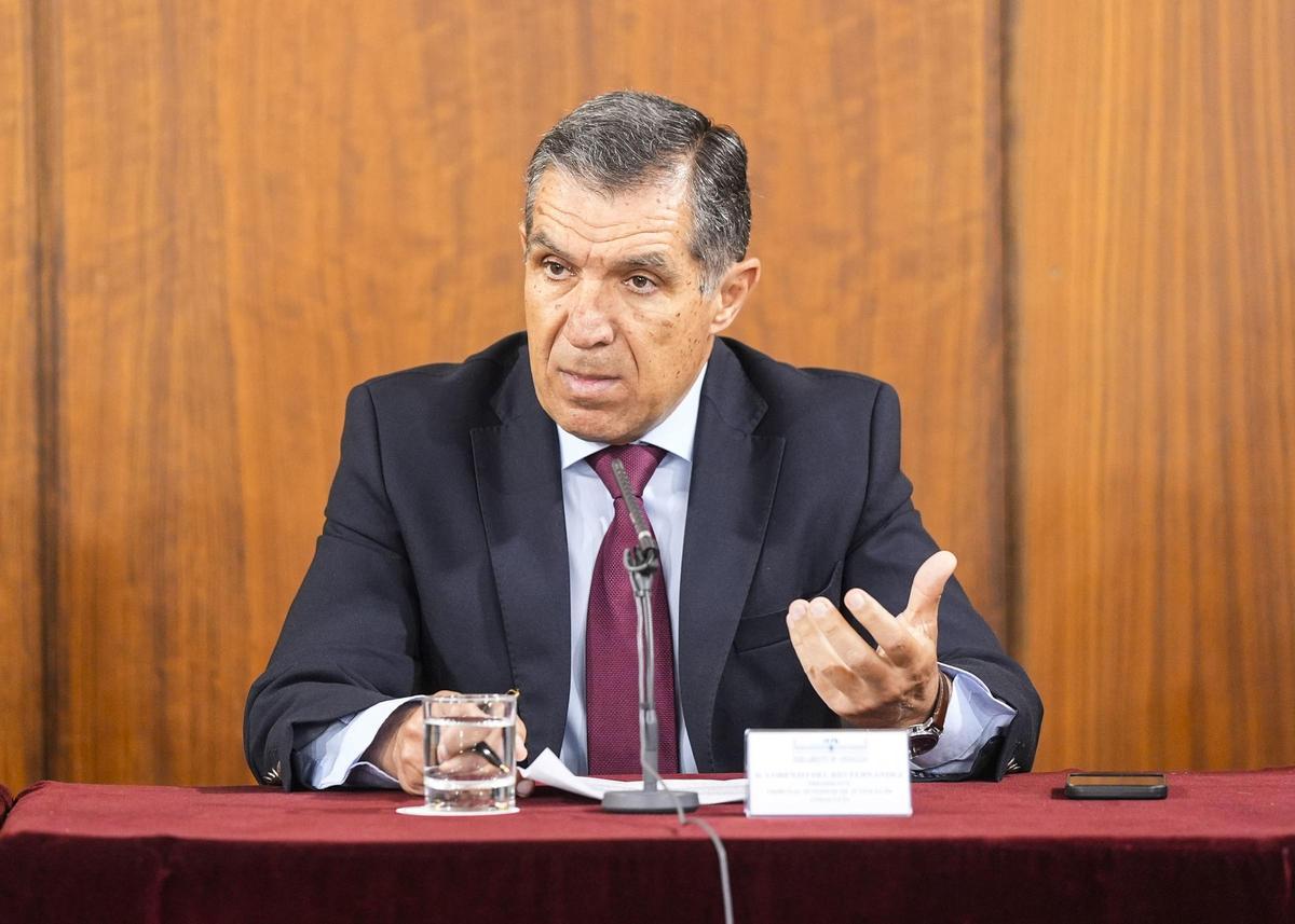 El presidente del TSJA, Lorenzo del Río, en una foto de archivo.