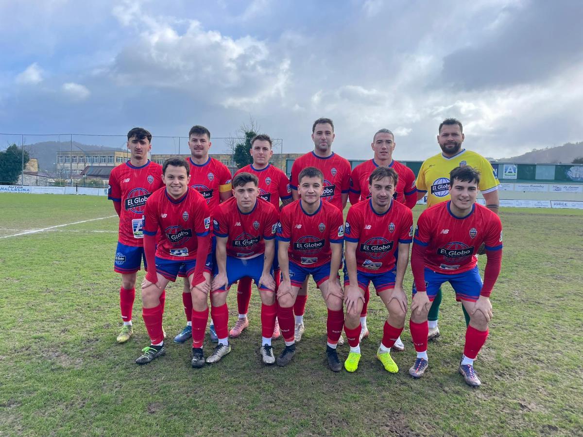 Once inicial del Salas en su encuentro contra el Llaranes B.