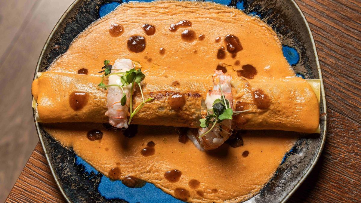 Canelón de rabo de toro con cigalas de L'Original y Casa Rufus.