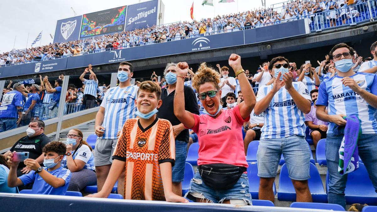 Las imágenes del Málaga CF - Fuenlabrada