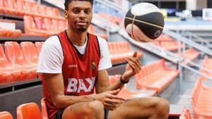 2025.02.11 - Manresa - Pabellón deportes Nou Congost - Derrick Alston Jr., jugador del Baxi Manresa (previa Copa del Rey de baloncesto) - foto Anna Mas