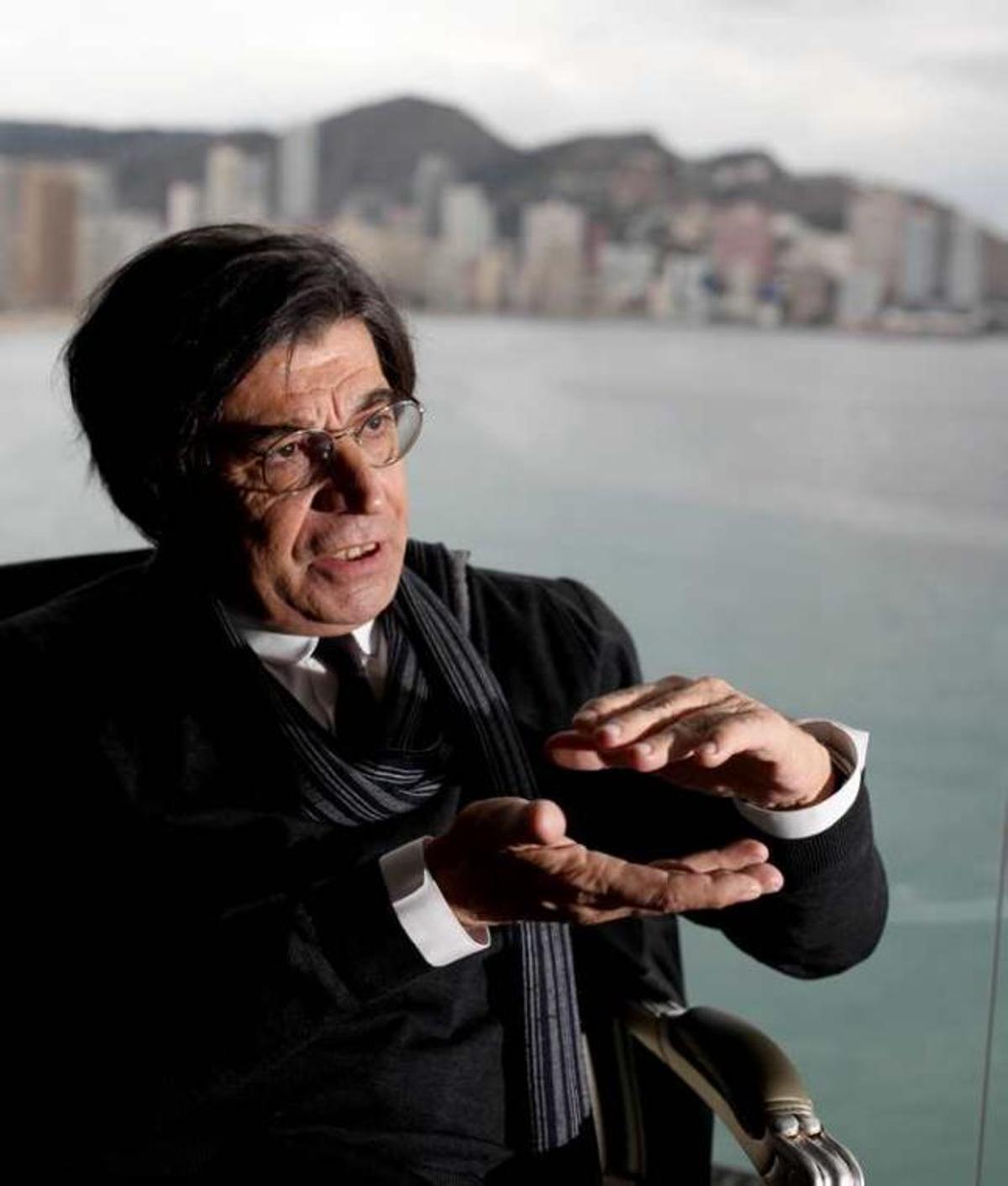 Carlos Ferrater, en una instantánea de la entrevista.