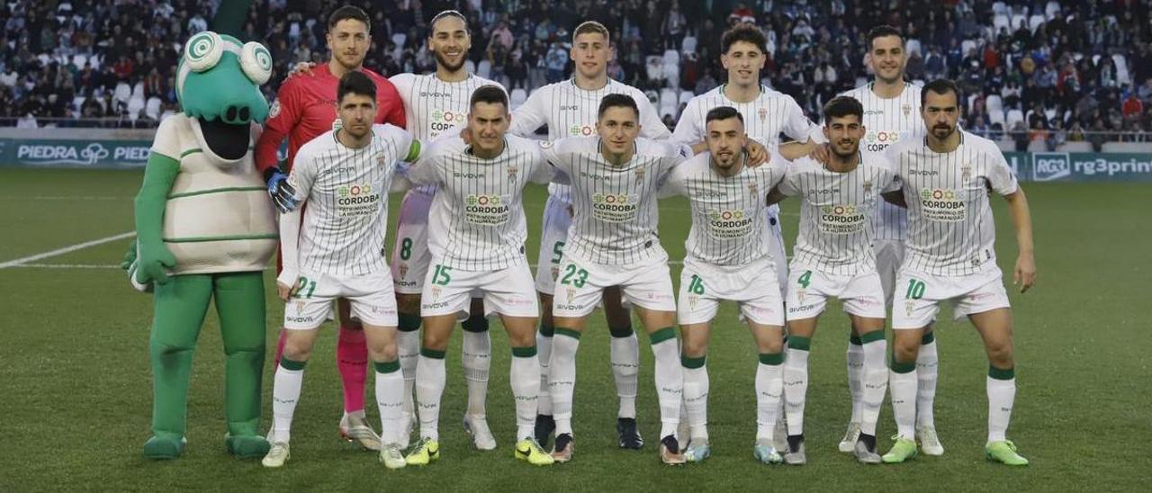 Equipo titular del Córdoba CF que se enfrentó al Real Madrid Castilla, este sábado, en El Arcángel.
