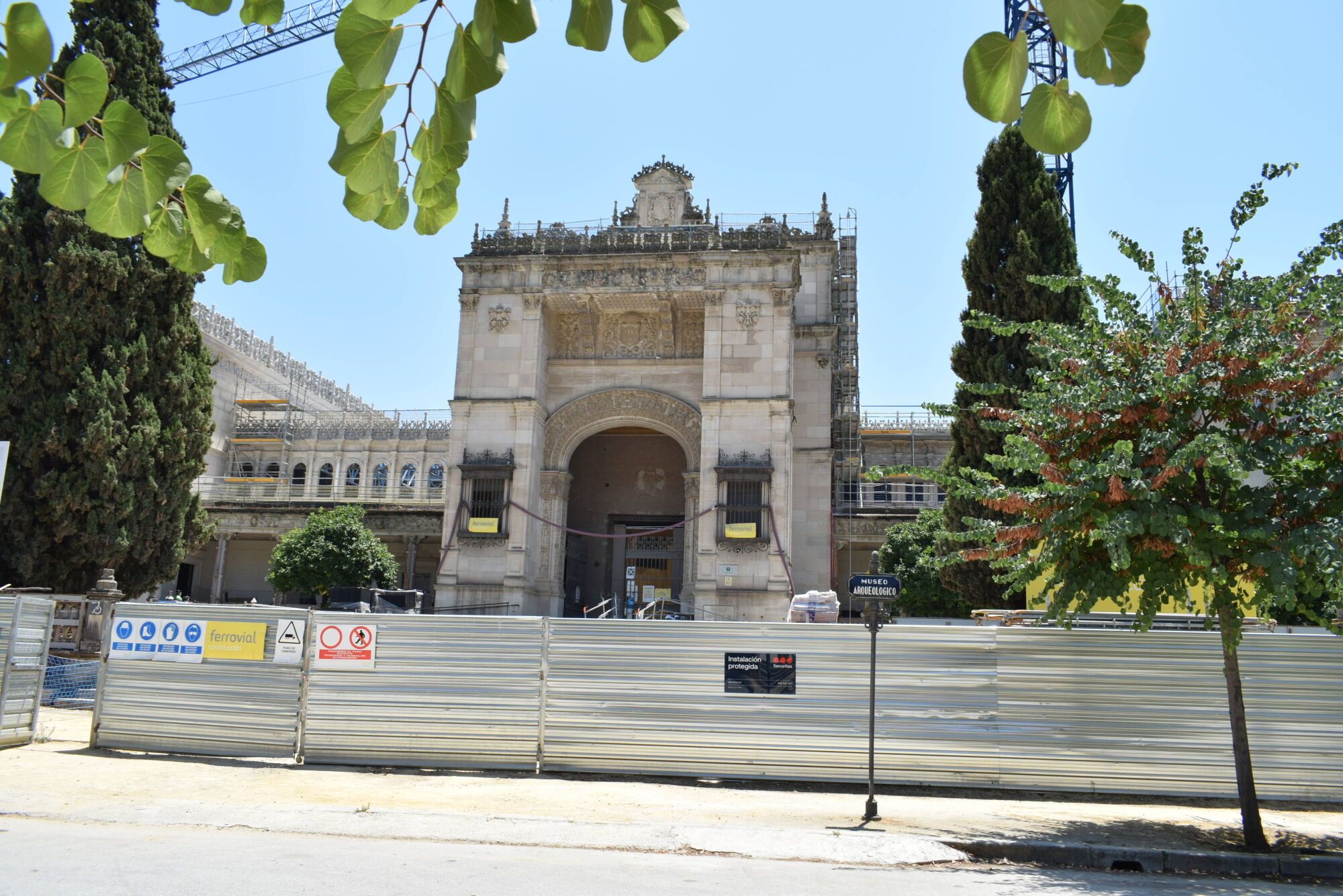Estado de las obras de adecuación integral del Museo Arqueológico de Sevilla.