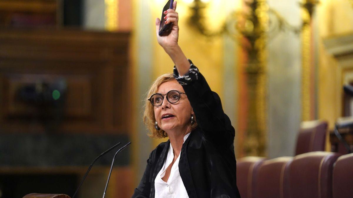 Montserrat Bassa durante el Pleno del Congreso celebrado esta mañana.