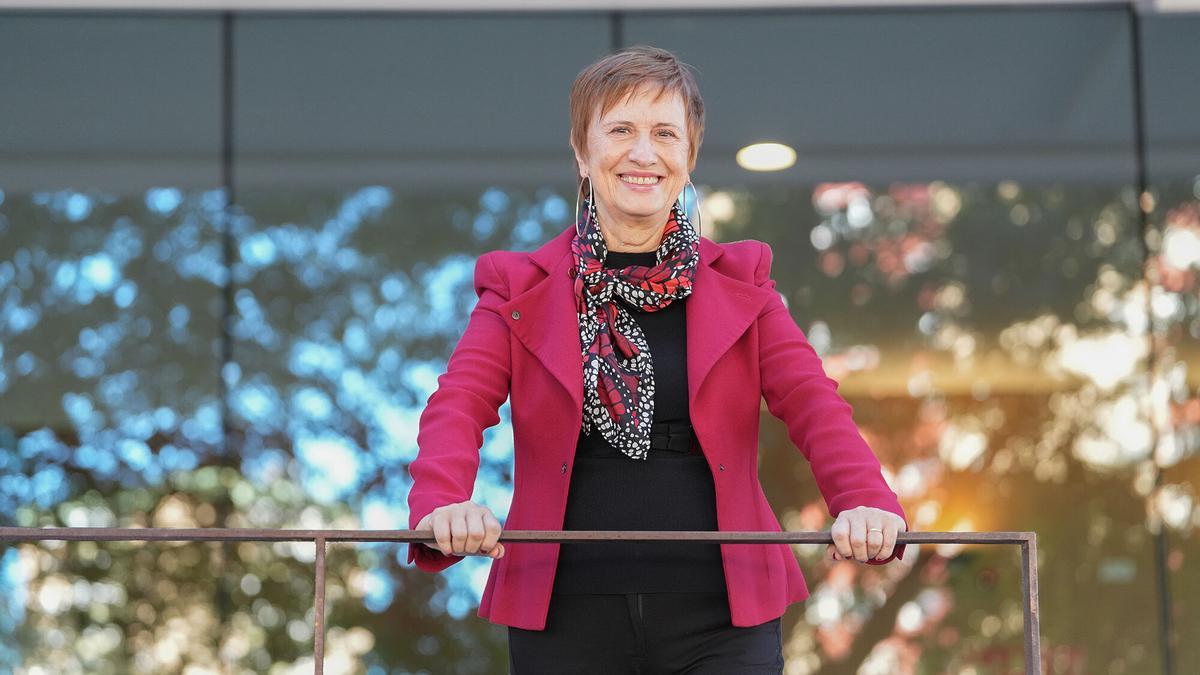 Mercè Conangla, antes de la entrevista, en la sede de EL PERIÓDICO.