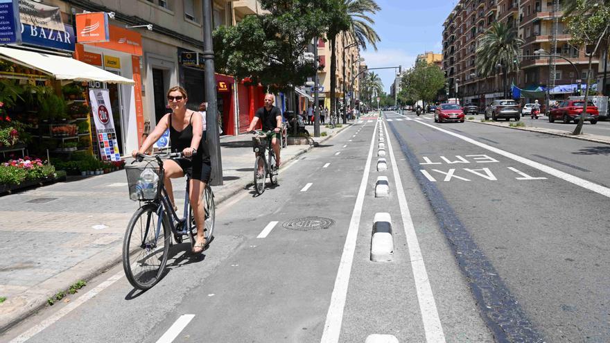 Abre un nuevo carril bici en València