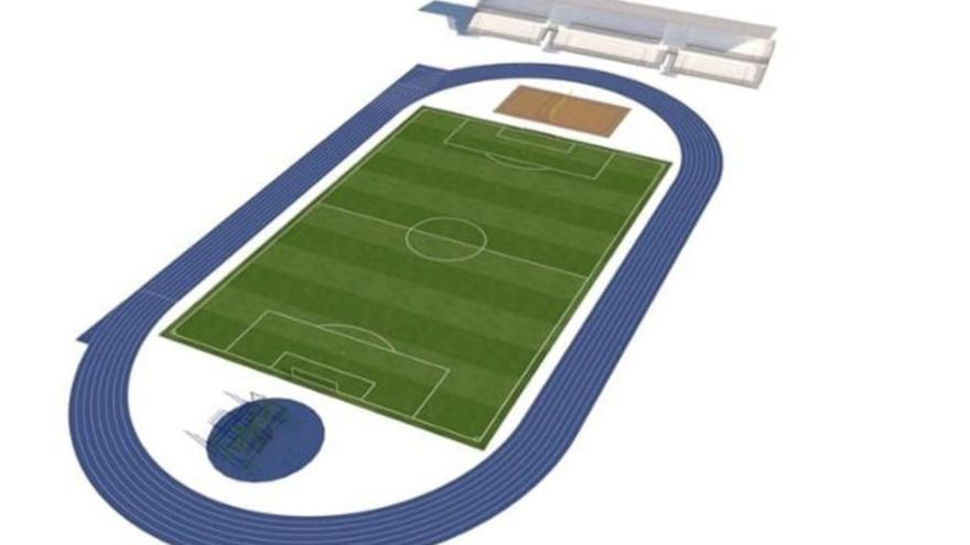 The soccer field will be an element for the economic development of Arguayo