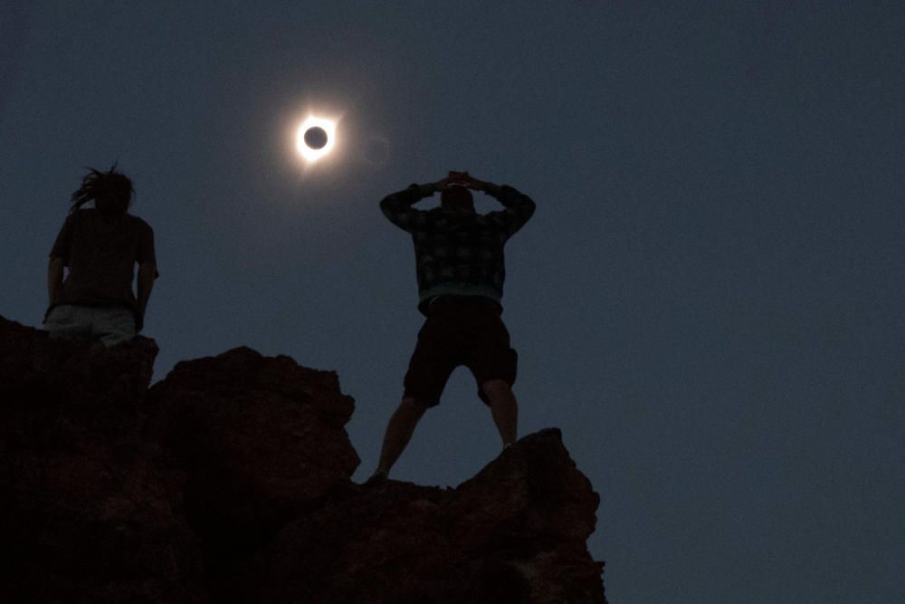 Las espectaculares imagen del eclipse de sol en Estados Unidos