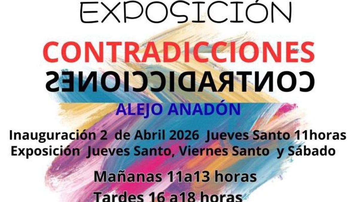 ‘Contradicciones’ se podrá visitar durante Semana Santa.