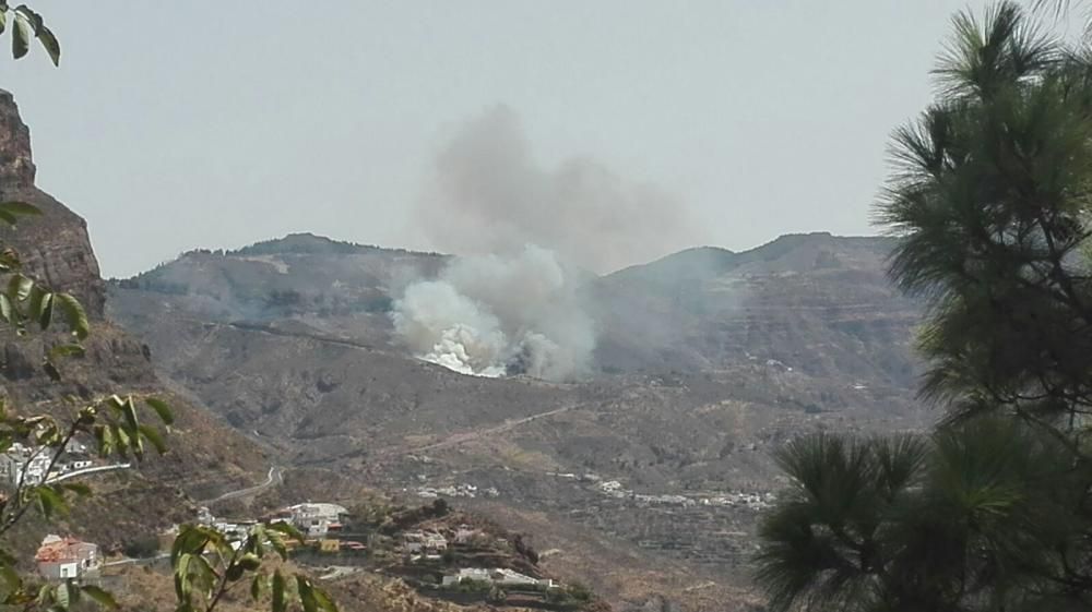 Incendio en Tejeda