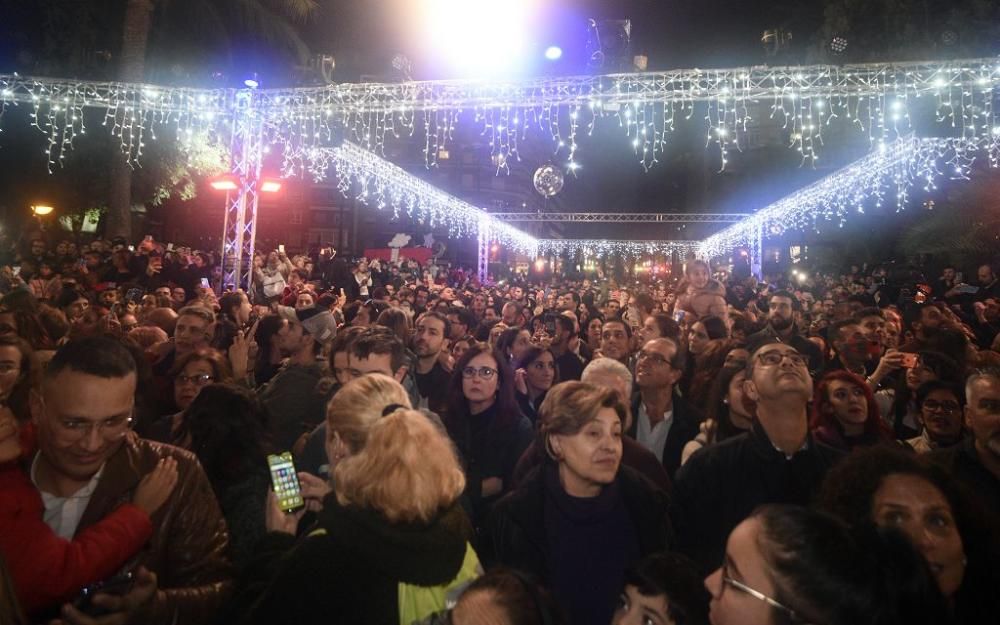 Encendido del árbol de la Circular en Murcia