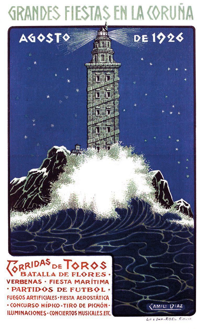 Así evolucionaron los carteles de las Fiestas de María Pita en 175 años en A Coruña