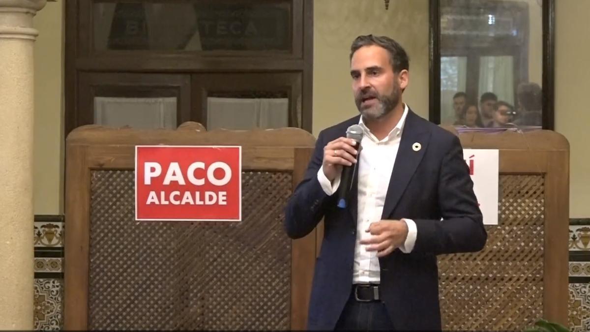 Dani Pérez, el jueves durante la presentación del candidato del PSOE en Ronda.