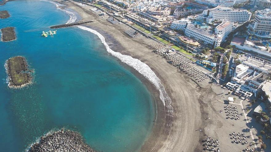 Playa de Torviscas, en Adeje.