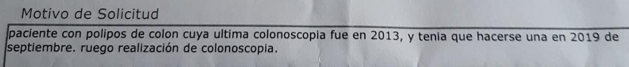 El suplicatorio de la doctora de Vicente, en enero de este año.