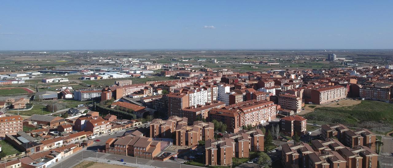 Vista aérea de Benavente.