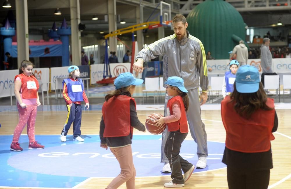 Niños en la Fan Zone de la Copa del Rey A Coruña